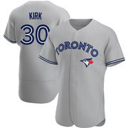 Authentic Alejandro Kirk Men's Toronto Blue Jays Gray Road Jersey