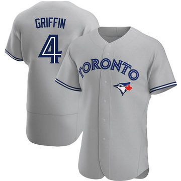Authentic Alfredo Griffin Men's Toronto Blue Jays Gray Road Jersey