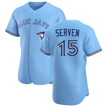 Authentic Brian Serven Men's Toronto Blue Jays Blue Powder Alternate Jersey