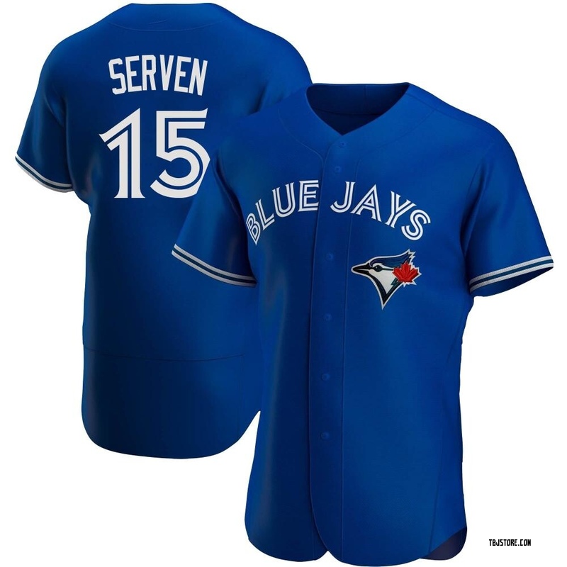 Authentic Brian Serven Men's Toronto Blue Jays Royal Alternate Jersey