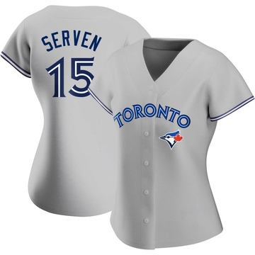 Authentic Brian Serven Women's Toronto Blue Jays Gray Road Jersey