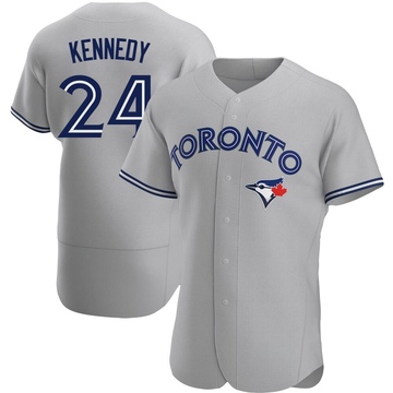 Authentic Buddy Kennedy Men's Toronto Blue Jays Gray Road Jersey