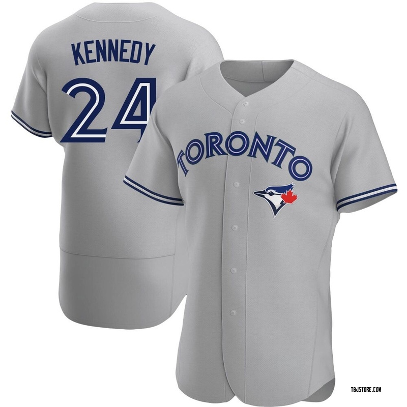 Authentic Buddy Kennedy Men's Toronto Blue Jays Gray Road Jersey