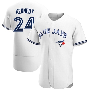 Authentic Buddy Kennedy Men's Toronto Blue Jays White Home Jersey