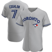Authentic Chris Coghlan Men's Toronto Blue Jays Gray Road Jersey