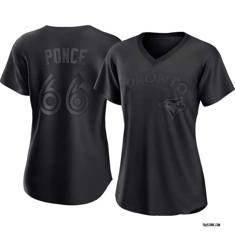 Authentic Cody Ponce Women's Toronto Blue Jays Black Pitch Fashion Jersey