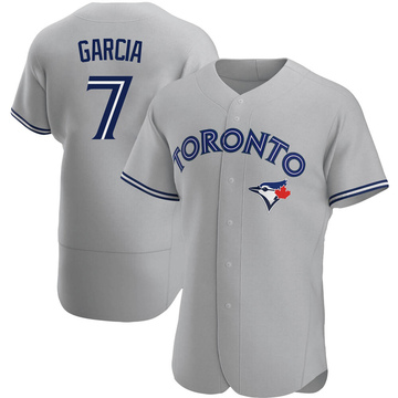 Authentic Damaso Garcia Men's Toronto Blue Jays Gray Road Jersey