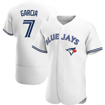 Authentic Damaso Garcia Men's Toronto Blue Jays White Home Jersey
