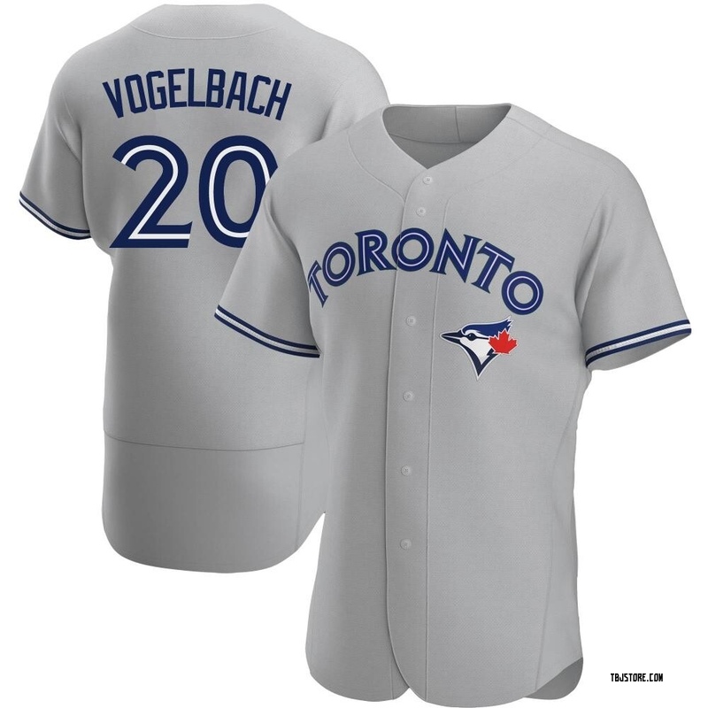 Authentic Daniel Vogelbach Men's Toronto Blue Jays Gray Road Jersey