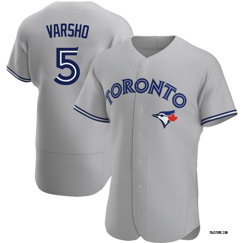 Authentic Daulton Varsho Men's Toronto Blue Jays Gray Road Jersey