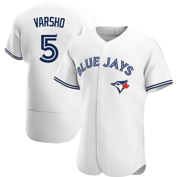 Authentic Daulton Varsho Men's Toronto Blue Jays White Home Jersey