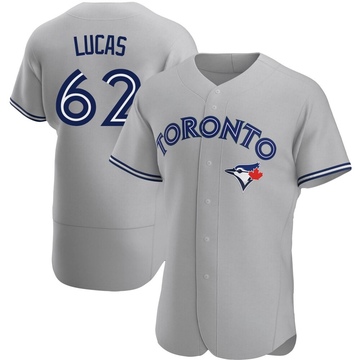Authentic Easton Lucas Men's Toronto Blue Jays Gray Road Jersey