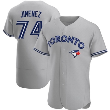 Authentic Eloy Jimenez Men's Toronto Blue Jays Gray Road Jersey
