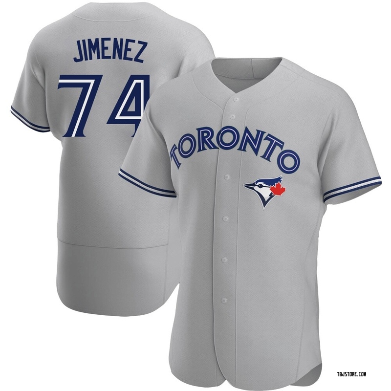 Authentic Eloy Jimenez Men's Toronto Blue Jays Gray Road Jersey