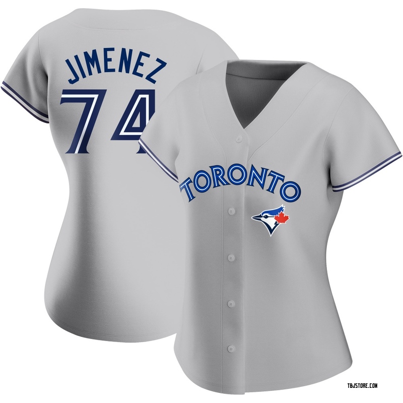 Authentic Eloy Jimenez Women's Toronto Blue Jays Gray Road Jersey
