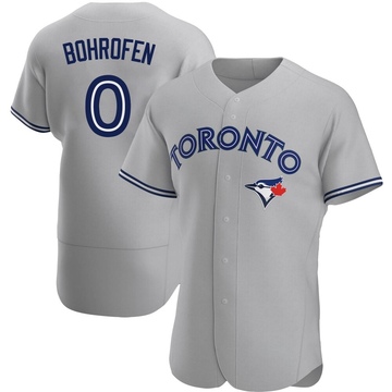 Authentic Jace Bohrofen Men's Toronto Blue Jays Gray Road Jersey