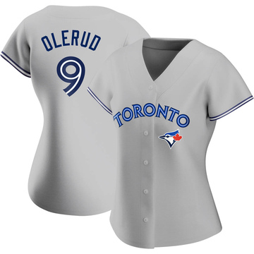 Authentic John Olerud Women's Toronto Blue Jays Gray Road Jersey