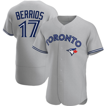 Authentic Jose Berrios Men's Toronto Blue Jays Gray Road Jersey