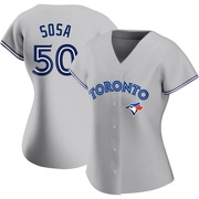 Authentic Lenyn Sosa Women's Toronto Blue Jays Gray Road Jersey