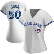 Authentic Lenyn Sosa Women's Toronto Blue Jays White Home Jersey