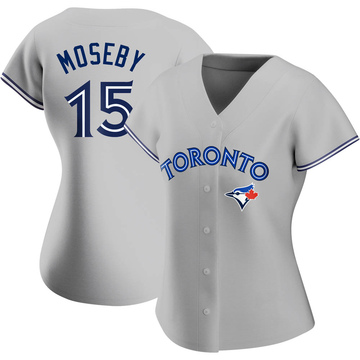 Authentic Lloyd Moseby Women's Toronto Blue Jays Gray Road Jersey