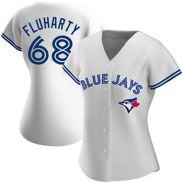Authentic Mason Fluharty Women's Toronto Blue Jays White Home Jersey