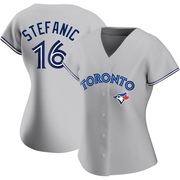 Authentic Michael Stefanic Women's Toronto Blue Jays Gray Road Jersey