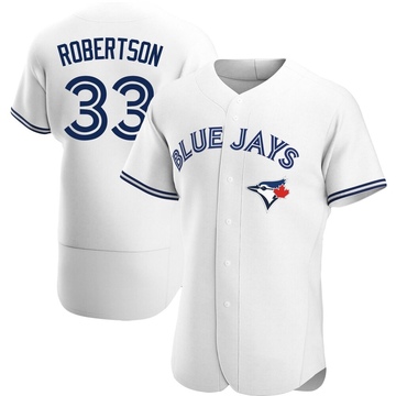 Authentic Nick Robertson Men's Toronto Blue Jays White Home Jersey