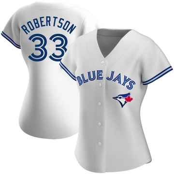 Authentic Nick Robertson Women's Toronto Blue Jays White Home Jersey