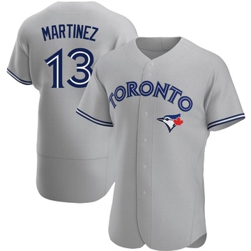 Authentic Orelvis Martinez Men's Toronto Blue Jays Gray Road Jersey