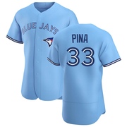 Authentic Robinson Pina Men's Toronto Blue Jays Blue Powder Alternate Jersey