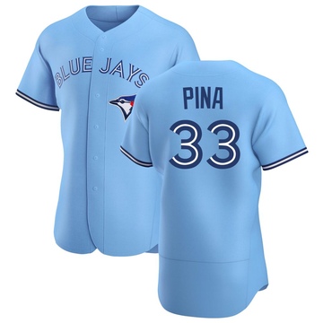 Authentic Robinson Pina Men's Toronto Blue Jays Blue Powder Alternate Jersey