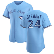 Authentic Shannon Stewart Men's Toronto Blue Jays Blue Powder Alternate Jersey
