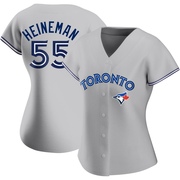 Authentic Tyler Heineman Women's Toronto Blue Jays Gray Road Jersey