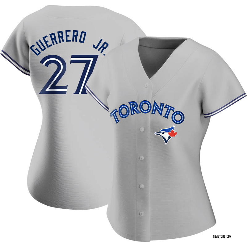 Authentic Vladimir Guerrero Jr. Women's Toronto Blue Jays Gray Road Jersey