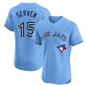 Elite Brian Serven Men's Toronto Blue Jays Blue Powder Alternate Jersey
