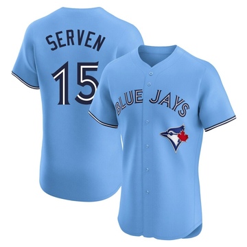 Elite Brian Serven Men's Toronto Blue Jays Blue Powder Alternate Jersey