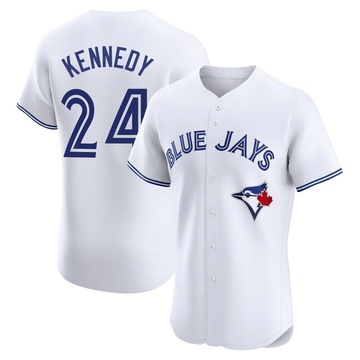 Elite Buddy Kennedy Men's Toronto Blue Jays White Home Jersey
