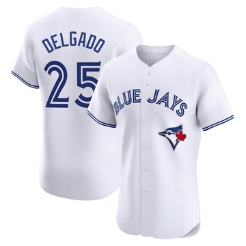 Elite Carlos Delgado Men's Toronto Blue Jays White Home Jersey