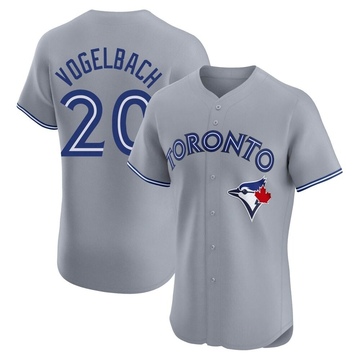 Elite Daniel Vogelbach Men's Toronto Blue Jays Gray Road Jersey