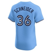 Elite Davis Schneider Men's Toronto Blue Jays Blue Powder Alternate Jersey