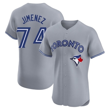 Elite Eloy Jimenez Men's Toronto Blue Jays Gray Road Jersey