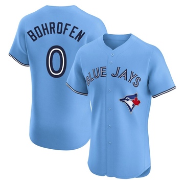 Elite Jace Bohrofen Men's Toronto Blue Jays Blue Powder Alternate Jersey