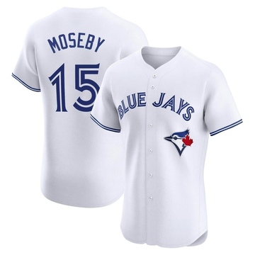 Elite Lloyd Moseby Men's Toronto Blue Jays White Home Jersey