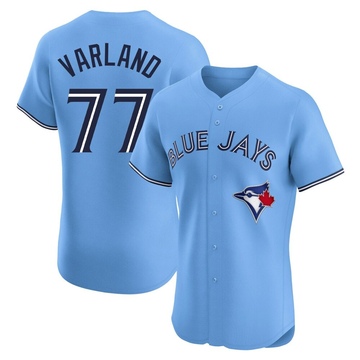 Elite Louis Varland Men's Toronto Blue Jays Blue Powder Alternate Jersey