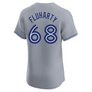 Elite Mason Fluharty Men's Toronto Blue Jays Gray Road Jersey