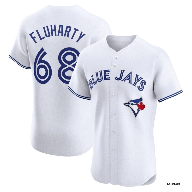 Elite Mason Fluharty Men's Toronto Blue Jays White Home Jersey