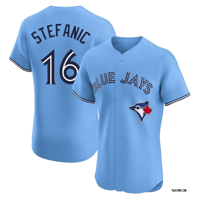 Elite Michael Stefanic Men's Toronto Blue Jays Blue Powder Alternate Jersey