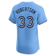 Elite Nick Robertson Men's Toronto Blue Jays Blue Powder Alternate Jersey