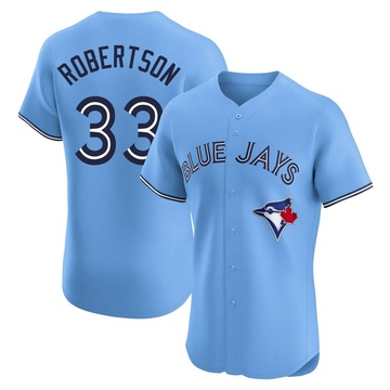 Elite Nick Robertson Men's Toronto Blue Jays Blue Powder Alternate Jersey